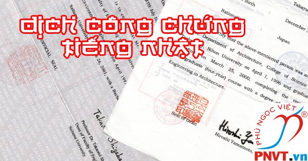 Dịch bằng tốt nghiệp đại học sang tiếng Nhật